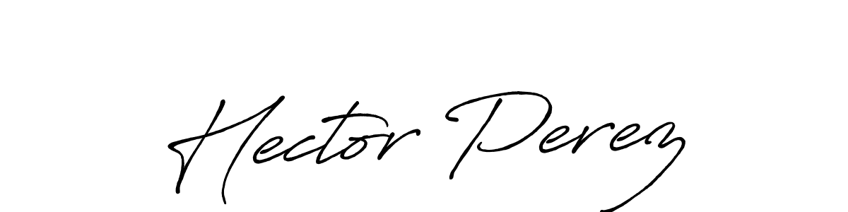 Also You can easily find your signature by using the search form. We will create Hector Perez name handwritten signature images for you free of cost using Antro_Vectra_Bolder sign style. Hector Perez signature style 7 images and pictures png