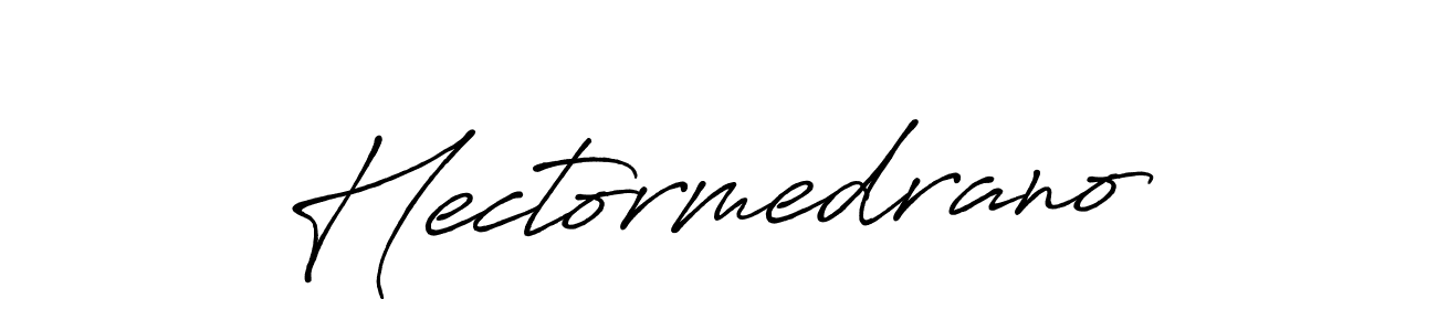 How to make Hectormedrano name signature. Use Antro_Vectra_Bolder style for creating short signs online. This is the latest handwritten sign. Hectormedrano signature style 7 images and pictures png