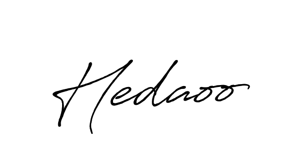 How to make Hedaoo name signature. Use Antro_Vectra_Bolder style for creating short signs online. This is the latest handwritten sign. Hedaoo signature style 7 images and pictures png