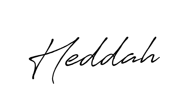 Make a beautiful signature design for name Heddah. With this signature (Antro_Vectra_Bolder) style, you can create a handwritten signature for free. Heddah signature style 7 images and pictures png