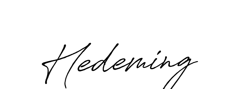 Design your own signature with our free online signature maker. With this signature software, you can create a handwritten (Antro_Vectra_Bolder) signature for name Hedeming. Hedeming signature style 7 images and pictures png