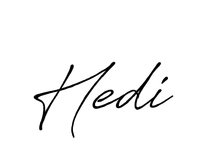 How to make Hedi name signature. Use Antro_Vectra_Bolder style for creating short signs online. This is the latest handwritten sign. Hedi signature style 7 images and pictures png