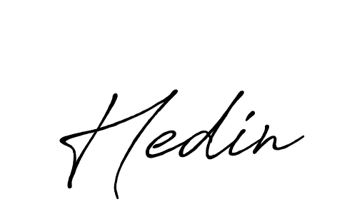 Make a beautiful signature design for name Hedin. With this signature (Antro_Vectra_Bolder) style, you can create a handwritten signature for free. Hedin signature style 7 images and pictures png