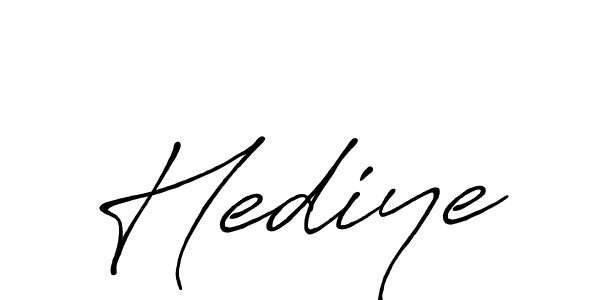 Create a beautiful signature design for name Hediye. With this signature (Antro_Vectra_Bolder) fonts, you can make a handwritten signature for free. Hediye signature style 7 images and pictures png