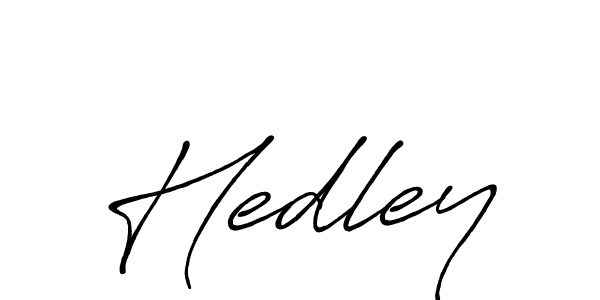 Hedley stylish signature style. Best Handwritten Sign (Antro_Vectra_Bolder) for my name. Handwritten Signature Collection Ideas for my name Hedley. Hedley signature style 7 images and pictures png