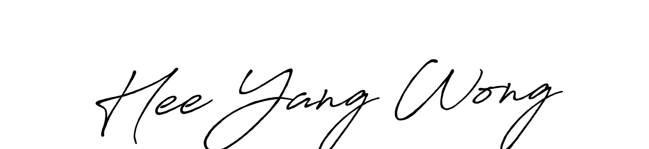 How to make Hee Yang Wong signature? Antro_Vectra_Bolder is a professional autograph style. Create handwritten signature for Hee Yang Wong name. Hee Yang Wong signature style 7 images and pictures png