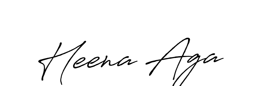 if you are searching for the best signature style for your name Heena Aga. so please give up your signature search. here we have designed multiple signature styles  using Antro_Vectra_Bolder. Heena Aga signature style 7 images and pictures png