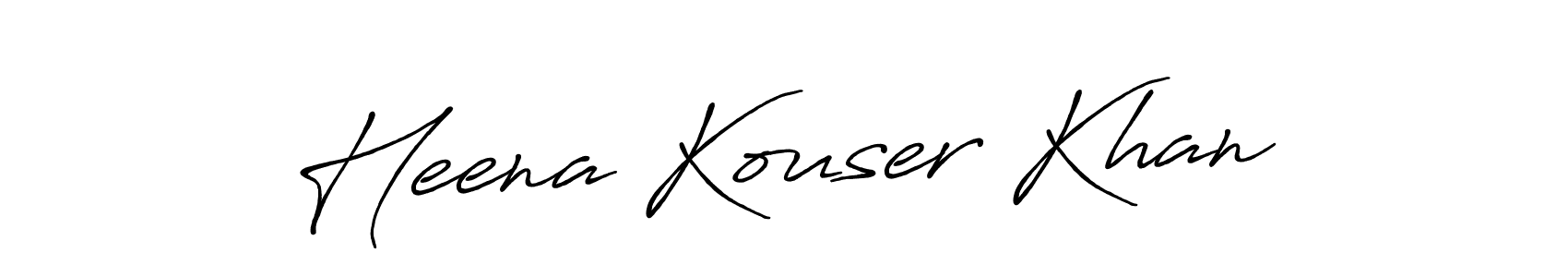 Make a beautiful signature design for name Heena Kouser Khan. Use this online signature maker to create a handwritten signature for free. Heena Kouser Khan signature style 7 images and pictures png