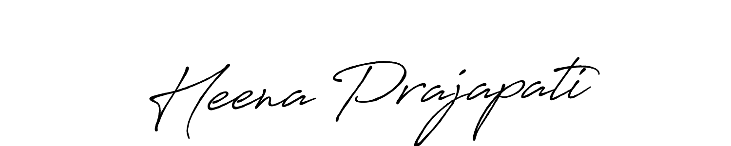 Antro_Vectra_Bolder is a professional signature style that is perfect for those who want to add a touch of class to their signature. It is also a great choice for those who want to make their signature more unique. Get Heena Prajapati name to fancy signature for free. Heena Prajapati signature style 7 images and pictures png