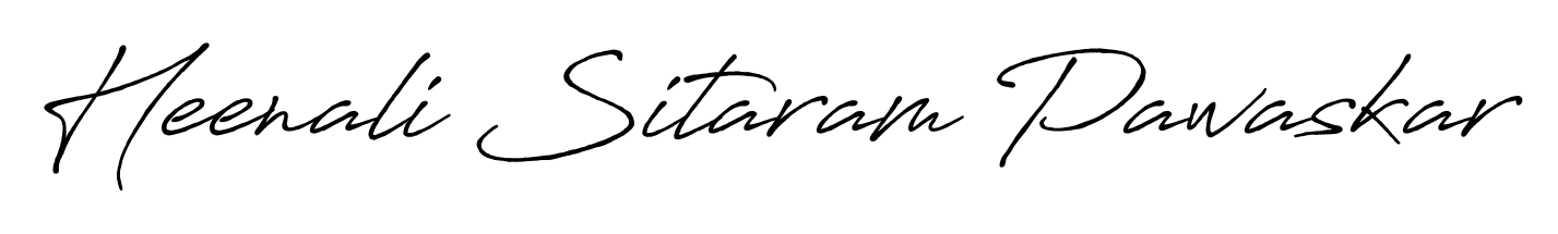 An effortless, minimalist signature concept for Heenali Sitaram Pawaskar using Antro_Vectra_Bolder design. Clean lines that look great on any document. Heenali Sitaram Pawaskar signature style 7 images and pictures png