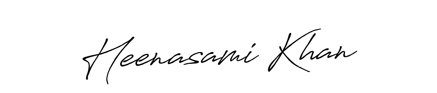 Use a signature maker to create a handwritten signature online. With this signature software, you can design (Antro_Vectra_Bolder) your own signature for name Heenasami Khan. Heenasami Khan signature style 7 images and pictures png