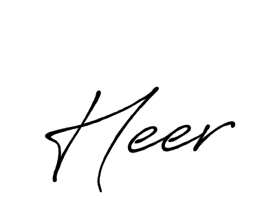 The best way (Antro_Vectra_Bolder) to make a short signature is to pick only two or three words in your name. The name Heer include a total of six letters. For converting this name. Heer signature style 7 images and pictures png