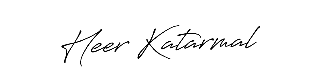 Also we have Heer Katarmal name is the best signature style. Create professional handwritten signature collection using Antro_Vectra_Bolder autograph style. Heer Katarmal signature style 7 images and pictures png