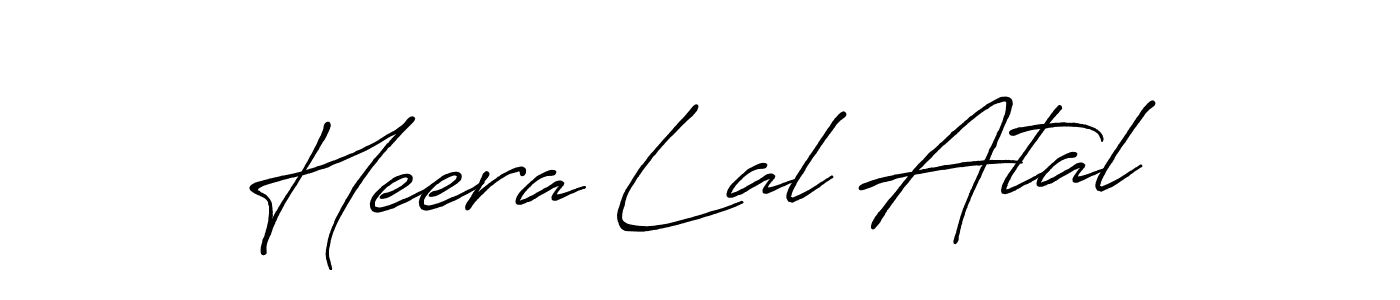 How to make Heera Lal Atal name signature. Use Antro_Vectra_Bolder style for creating short signs online. This is the latest handwritten sign. Heera Lal Atal signature style 7 images and pictures png