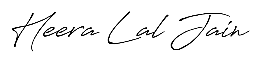 Quickly download Heera Lal Jain name signature in high-resolution PNG using Antro_Vectra_Bolder style. Ready to insert into PDFs and online applications. Heera Lal Jain signature style 7 images and pictures png