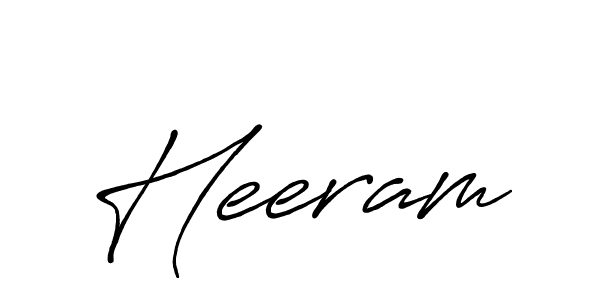 Design your own signature with our free online signature maker. With this signature software, you can create a handwritten (Antro_Vectra_Bolder) signature for name Heeram. Heeram signature style 7 images and pictures png