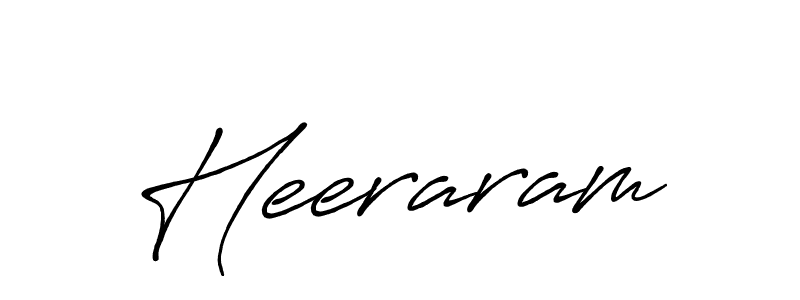 Make a beautiful signature design for name Heeraram. With this signature (Antro_Vectra_Bolder) style, you can create a handwritten signature for free. Heeraram signature style 7 images and pictures png