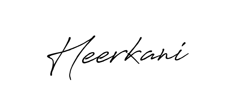 Make a beautiful signature design for name Heerkani. With this signature (Antro_Vectra_Bolder) style, you can create a handwritten signature for free. Heerkani signature style 7 images and pictures png