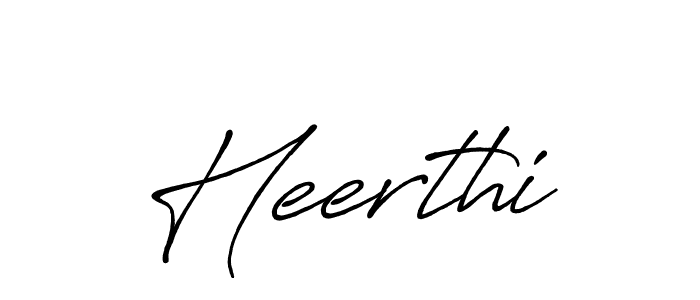 Create a beautiful signature design for name Heerthi. With this signature (Antro_Vectra_Bolder) fonts, you can make a handwritten signature for free. Heerthi signature style 7 images and pictures png