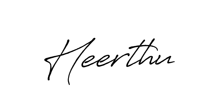 Design your own signature with our free online signature maker. With this signature software, you can create a handwritten (Antro_Vectra_Bolder) signature for name Heerthu. Heerthu signature style 7 images and pictures png