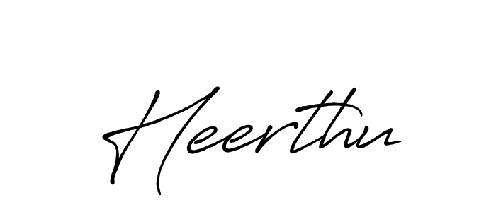 Design your own signature with our free online signature maker. With this signature software, you can create a handwritten (Antro_Vectra_Bolder) signature for name Heerthu. Heerthu signature style 7 images and pictures png