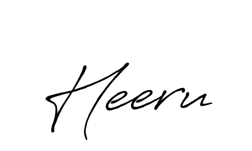 Heeru stylish signature style. Best Handwritten Sign (Antro_Vectra_Bolder) for my name. Handwritten Signature Collection Ideas for my name Heeru. Heeru signature style 7 images and pictures png