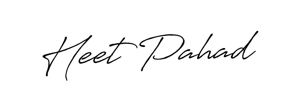 How to Draw Heet Pahad signature style? Antro_Vectra_Bolder is a latest design signature styles for name Heet Pahad. Heet Pahad signature style 7 images and pictures png