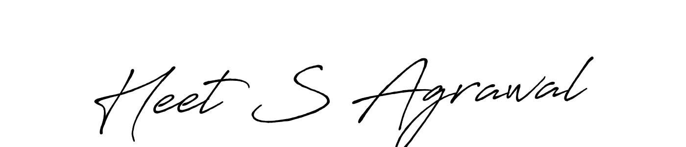 Use a signature maker to create a handwritten signature online. With this signature software, you can design (Antro_Vectra_Bolder) your own signature for name Heet S Agrawal. Heet S Agrawal signature style 7 images and pictures png