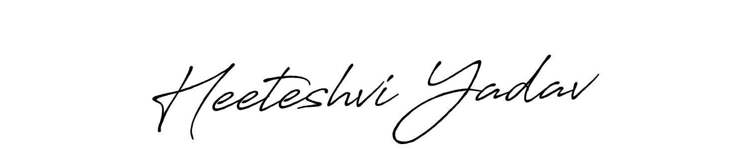 if you are searching for the best signature style for your name Heeteshvi Yadav. so please give up your signature search. here we have designed multiple signature styles  using Antro_Vectra_Bolder. Heeteshvi Yadav signature style 7 images and pictures png