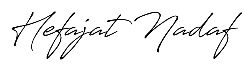 Style your name Hefajat Nadaf with confidence using Antro_Vectra_Bolder signature design. Simple, elegant, and ready for immediate document use. Hefajat Nadaf signature style 7 images and pictures png