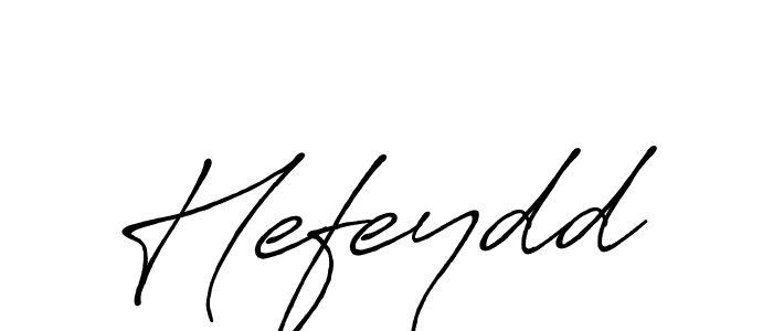 How to make Hefeydd name signature. Use Antro_Vectra_Bolder style for creating short signs online. This is the latest handwritten sign. Hefeydd signature style 7 images and pictures png