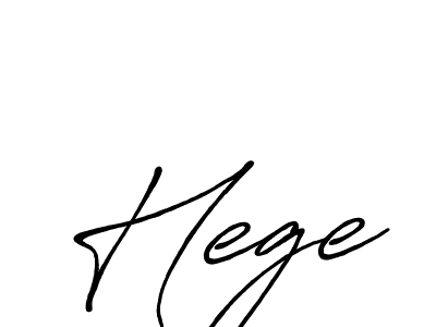 You should practise on your own different ways (Antro_Vectra_Bolder) to write your name (Hege) in signature. don't let someone else do it for you. Hege signature style 7 images and pictures png