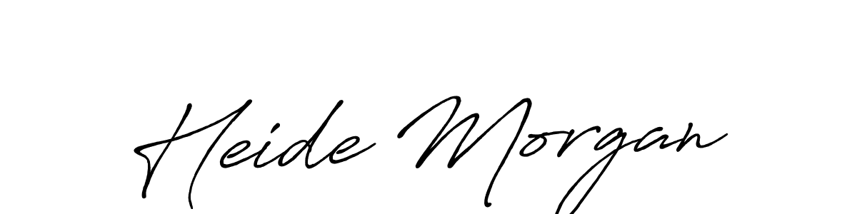 Antro_Vectra_Bolder is a professional signature style that is perfect for those who want to add a touch of class to their signature. It is also a great choice for those who want to make their signature more unique. Get Heide Morgan name to fancy signature for free. Heide Morgan signature style 7 images and pictures png