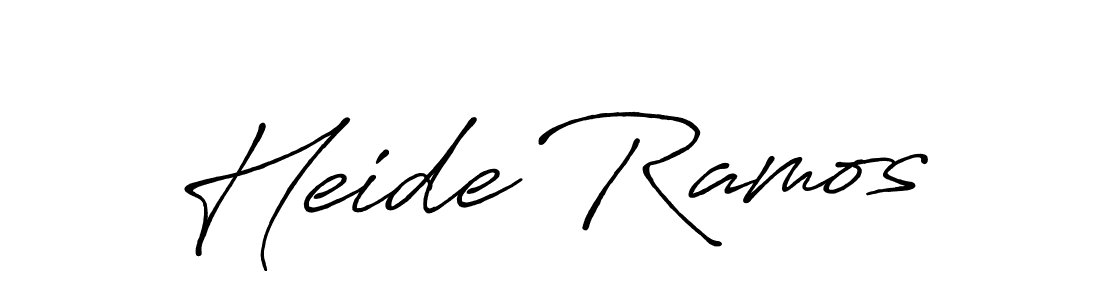 Antro_Vectra_Bolder is a professional signature style that is perfect for those who want to add a touch of class to their signature. It is also a great choice for those who want to make their signature more unique. Get Heide Ramos name to fancy signature for free. Heide Ramos signature style 7 images and pictures png