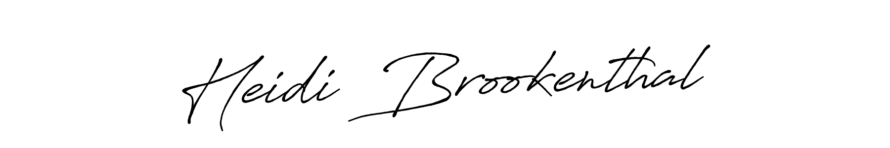 It looks lik you need a new signature style for name Heidi  Brookenthal. Design unique handwritten (Antro_Vectra_Bolder) signature with our free signature maker in just a few clicks. Heidi  Brookenthal signature style 7 images and pictures png