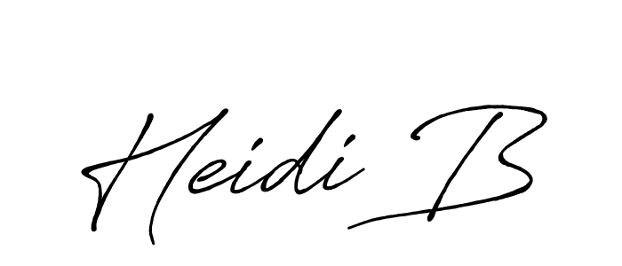 Similarly Antro_Vectra_Bolder is the best handwritten signature design. Signature creator online .You can use it as an online autograph creator for name Heidi B. Heidi B signature style 7 images and pictures png