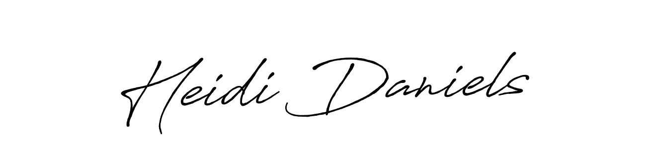 Also we have Heidi Daniels name is the best signature style. Create professional handwritten signature collection using Antro_Vectra_Bolder autograph style. Heidi Daniels signature style 7 images and pictures png