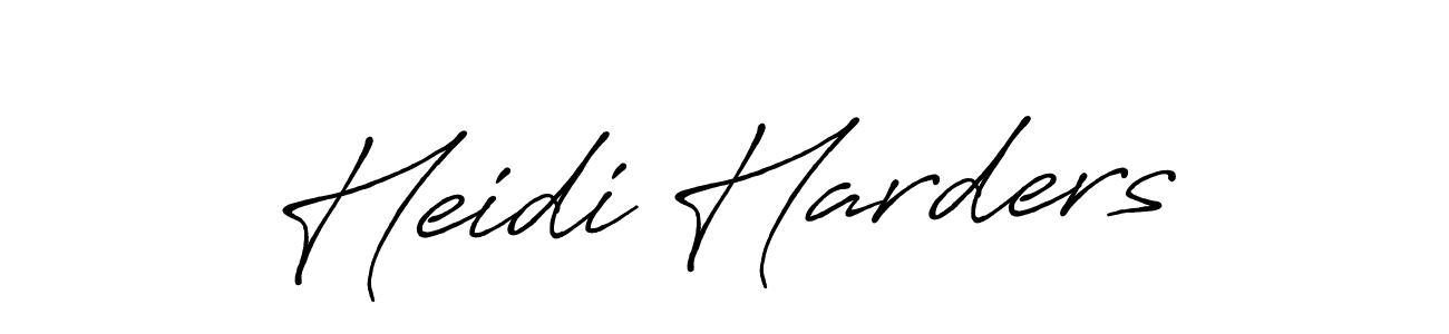 Heidi Harders stylish signature style. Best Handwritten Sign (Antro_Vectra_Bolder) for my name. Handwritten Signature Collection Ideas for my name Heidi Harders. Heidi Harders signature style 7 images and pictures png