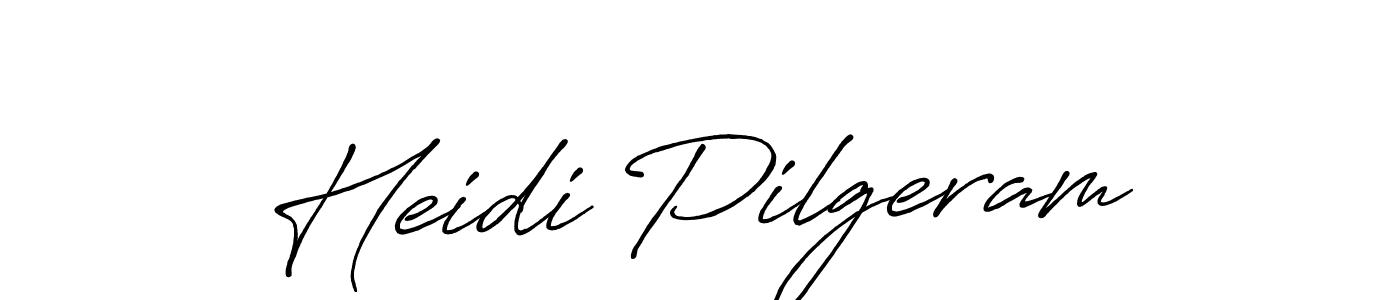 How to Draw Heidi Pilgeram signature style? Antro_Vectra_Bolder is a latest design signature styles for name Heidi Pilgeram. Heidi Pilgeram signature style 7 images and pictures png