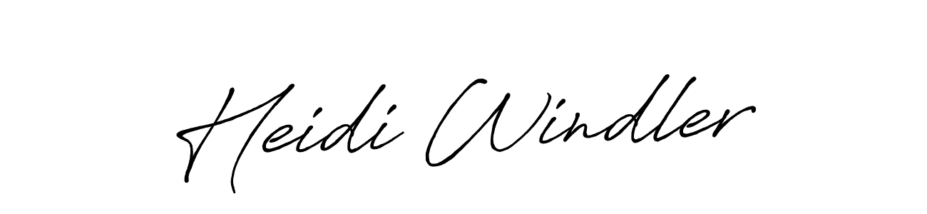 Heidi Windler stylish signature style. Best Handwritten Sign (Antro_Vectra_Bolder) for my name. Handwritten Signature Collection Ideas for my name Heidi Windler. Heidi Windler signature style 7 images and pictures png