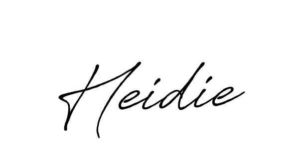 Also we have Heidie name is the best signature style. Create professional handwritten signature collection using Antro_Vectra_Bolder autograph style. Heidie signature style 7 images and pictures png