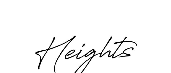 You should practise on your own different ways (Antro_Vectra_Bolder) to write your name (Heights) in signature. don't let someone else do it for you. Heights signature style 7 images and pictures png
