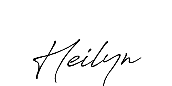 Create a beautiful signature design for name Heilyn. With this signature (Antro_Vectra_Bolder) fonts, you can make a handwritten signature for free. Heilyn signature style 7 images and pictures png