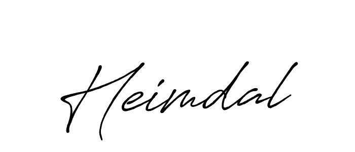 Create a beautiful signature design for name Heimdal. With this signature (Antro_Vectra_Bolder) fonts, you can make a handwritten signature for free. Heimdal signature style 7 images and pictures png