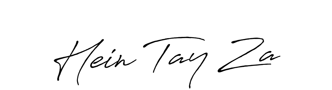 Make a beautiful signature design for name Hein Tay Za. With this signature (Antro_Vectra_Bolder) style, you can create a handwritten signature for free. Hein Tay Za signature style 7 images and pictures png