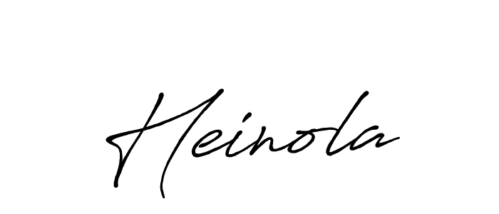 Create a beautiful signature design for name Heinola. With this signature (Antro_Vectra_Bolder) fonts, you can make a handwritten signature for free. Heinola signature style 7 images and pictures png