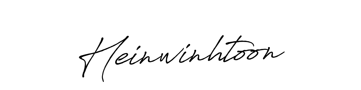 Heinwinhtoon stylish signature style. Best Handwritten Sign (Antro_Vectra_Bolder) for my name. Handwritten Signature Collection Ideas for my name Heinwinhtoon. Heinwinhtoon signature style 7 images and pictures png