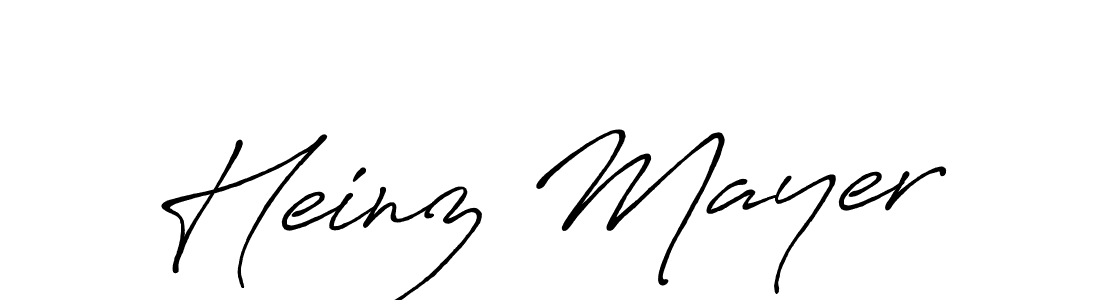 Heinz Mayer stylish signature style. Best Handwritten Sign (Antro_Vectra_Bolder) for my name. Handwritten Signature Collection Ideas for my name Heinz Mayer. Heinz Mayer signature style 7 images and pictures png