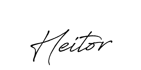 Create a beautiful signature design for name Heitor. With this signature (Antro_Vectra_Bolder) fonts, you can make a handwritten signature for free. Heitor signature style 7 images and pictures png