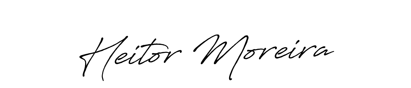 Also we have Heitor Moreira name is the best signature style. Create professional handwritten signature collection using Antro_Vectra_Bolder autograph style. Heitor Moreira signature style 7 images and pictures png